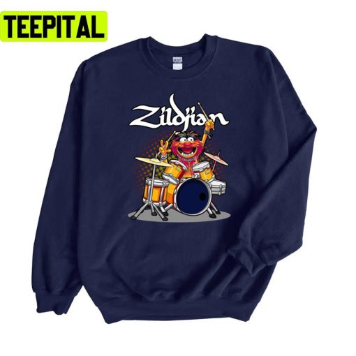 Animal Drummer Zildjian Cymbals Unisex Sweatshirt