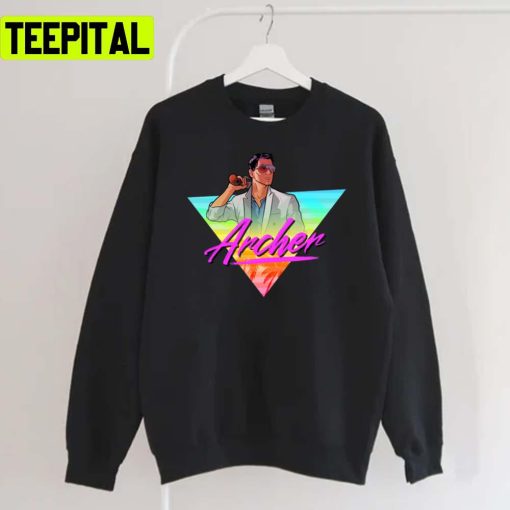 Archer Vice 80s Triangle Design Unisex Sweatshirt