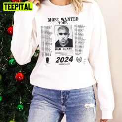 Bad Bunny Most Wanted Tour 2024 Tracklist Unisex Sweatshirt