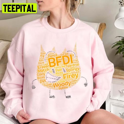 Bfdi Word Cloud Firey Shaped Unisex Sweatshirt