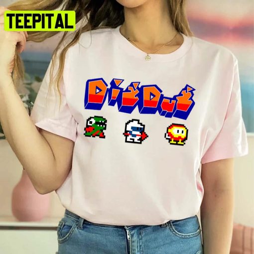 Birthday Girl Arcade Dig Dug Vintage Style Unisex Sweatshirt