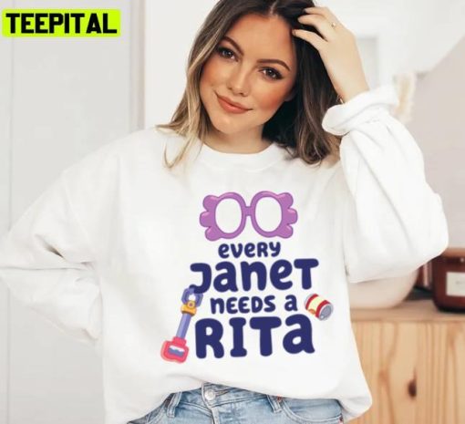 Bluey Every Janet Needs A Rita Unisex Sweatshirt