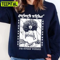 Chaka Khan C Khannnnn White Art Unisex Sweatshirt