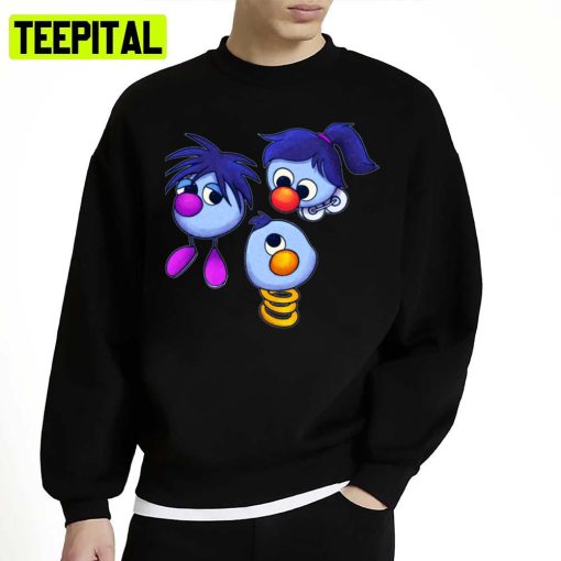 Chibi Cartoon Zoombinis Unisex Sweatshirt