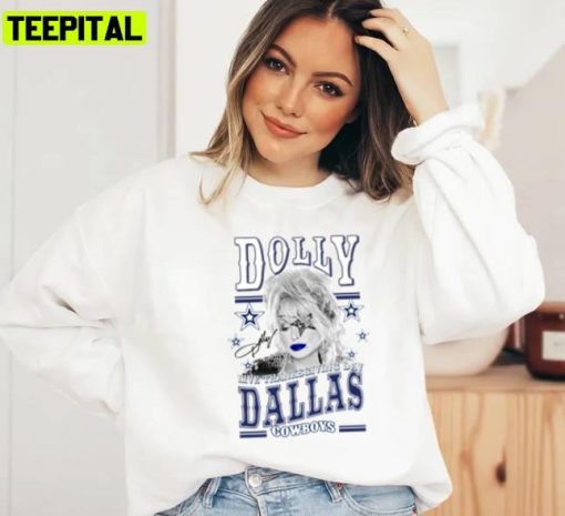 Dolly Parton Dallas City Signature Cowboys Christmas 2024 Unisex Sweatshirt