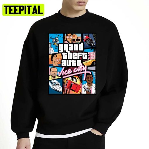 Grand Theft Auto Vice City Shirt Vice City Game Shirt Unisex Sweatshirt