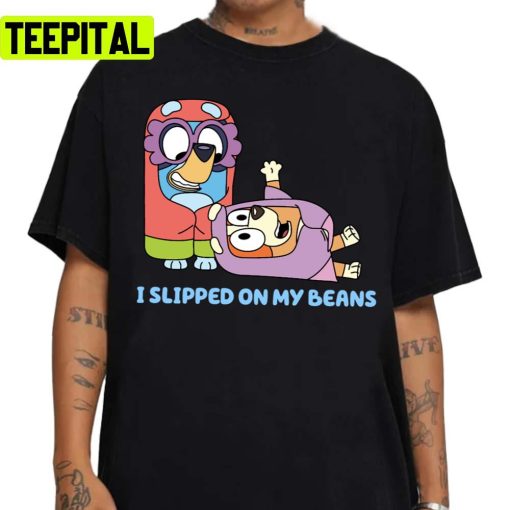 I Slipped On My Beans Meme Bluey Unisex Sweatshirt