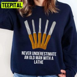 Old Man Woodworker Woodturning Graphic Iconic Unisex Sweatshirt