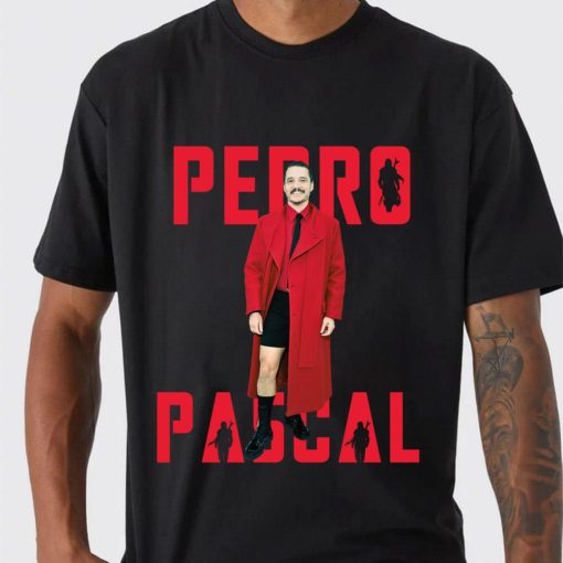 Pedro Pascal In Iconic Red Met Gala Unisex T-Shirt