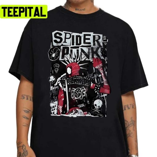 Retro Spider Punk Into Spiderverse Unisex Sweatshirt