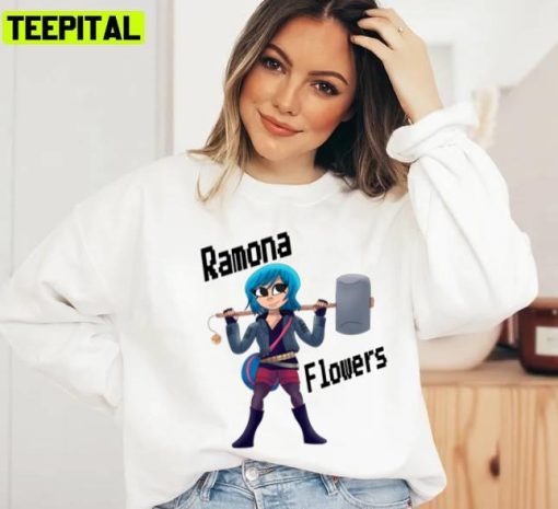 Scott Pilgrim Takes Off Sp Ramona Flowers Unisex Sweatshirt