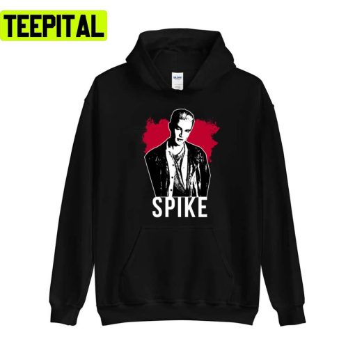 Spike The Vampire Red With White Text Spike Buffy Unisex Sweatshirt