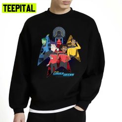 Star Trek Lower Decks Delta Badge Group Poster Unisex Sweatshirt