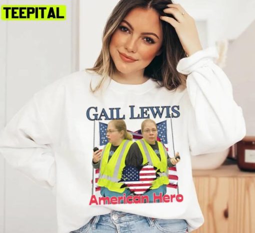 Walmart Hall Gail Lewis Flag Graphic Unisex Sweatshirt