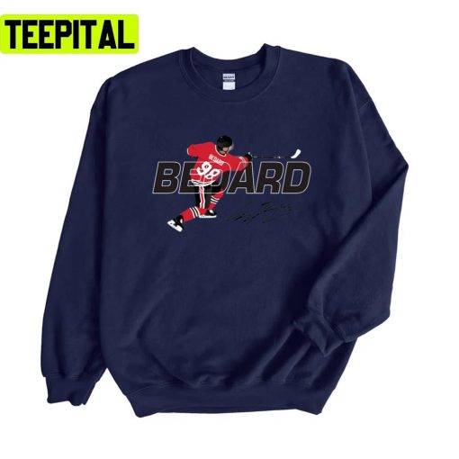 Blackhawks Connor Bedard Bold Text Graphic Signature Unisex Sweatshirt