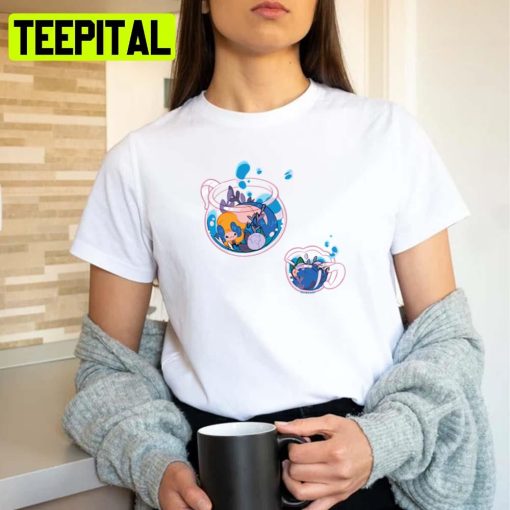 Blue Tea Ghostbur And Friend Premium Unisex T-Shirt