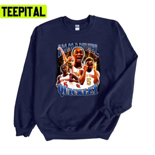 Immanuel Quickley Vintage Retro 90’s Tee Basketball Player Immanuel Quickley Vintage Tee Shi Unisex Sweatshirt