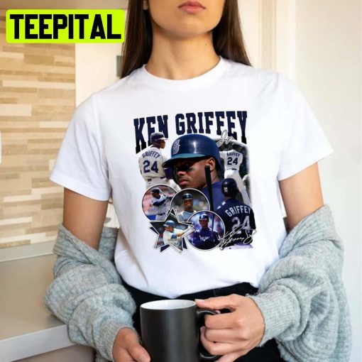 Ken Griffey Jr The Kid Seattle 80s 90s Bootleg Rap Fanart Unisex T-Shirt