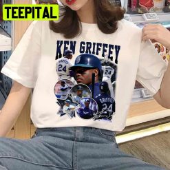 Ken Griffey Jr The Kid Seattle 80s 90s Bootleg Rap Fanart Unisex T-Shirt