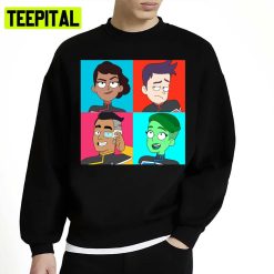 Lower Warhol Cartoon Star Trek Unisex Sweatshirt