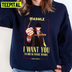 Mashle Magic And Muscles I Want You Black Unisex T-Shirt