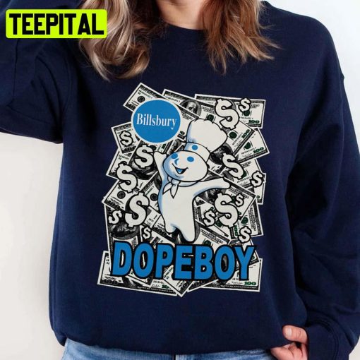 Pillsbury Doughboy Vintage Billsbury Dopebpy Unisex Sweatshirt