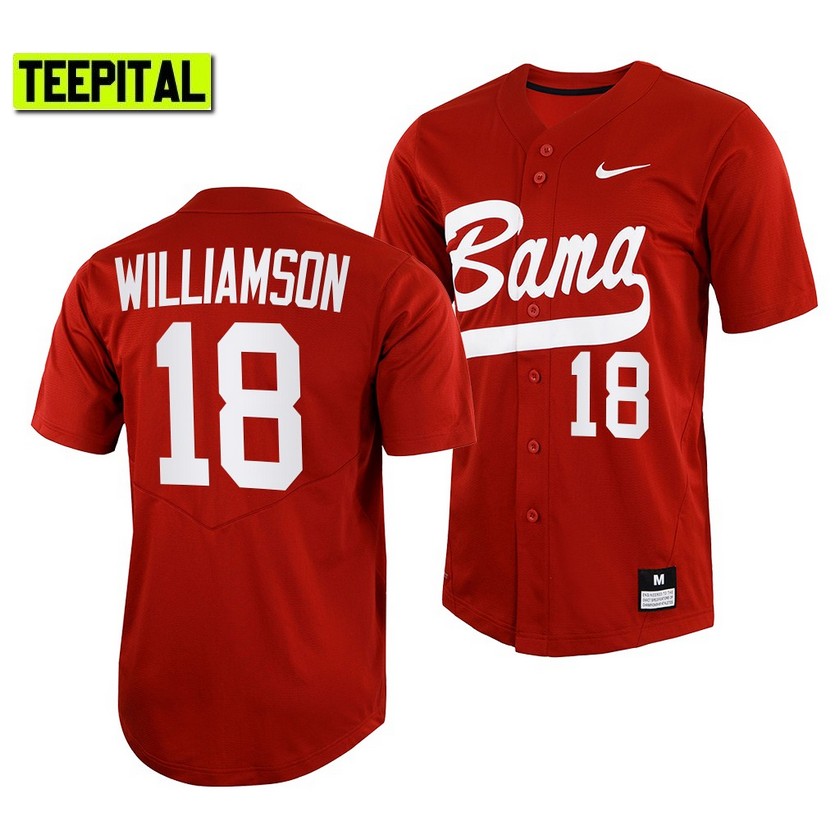 Alabama Crimson Tide Drew Williamson College Baseball Jersey Crimson