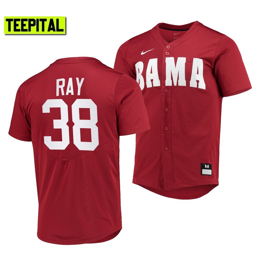 Alabama Crimson Tide Dylan Ray College Baseball Jersey Red