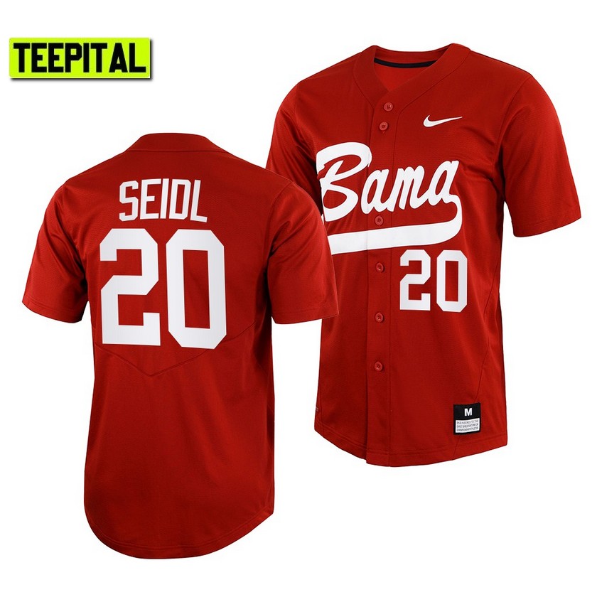 Alabama Crimson Tide Tommy Seidl College Baseball Jersey Crimson