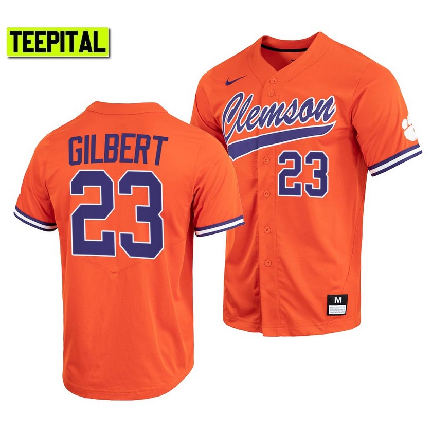 Clemson Tigers Geoffrey Gilbert College Baseball Jersey Orange