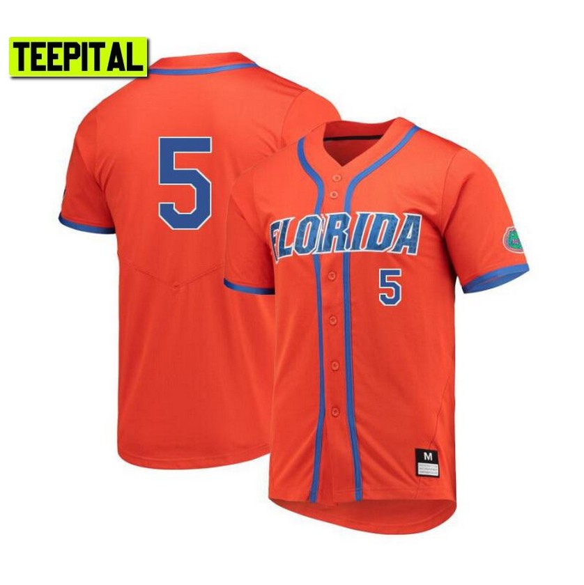 Florida Gators Colby Halter Orange College Baseball Jersey