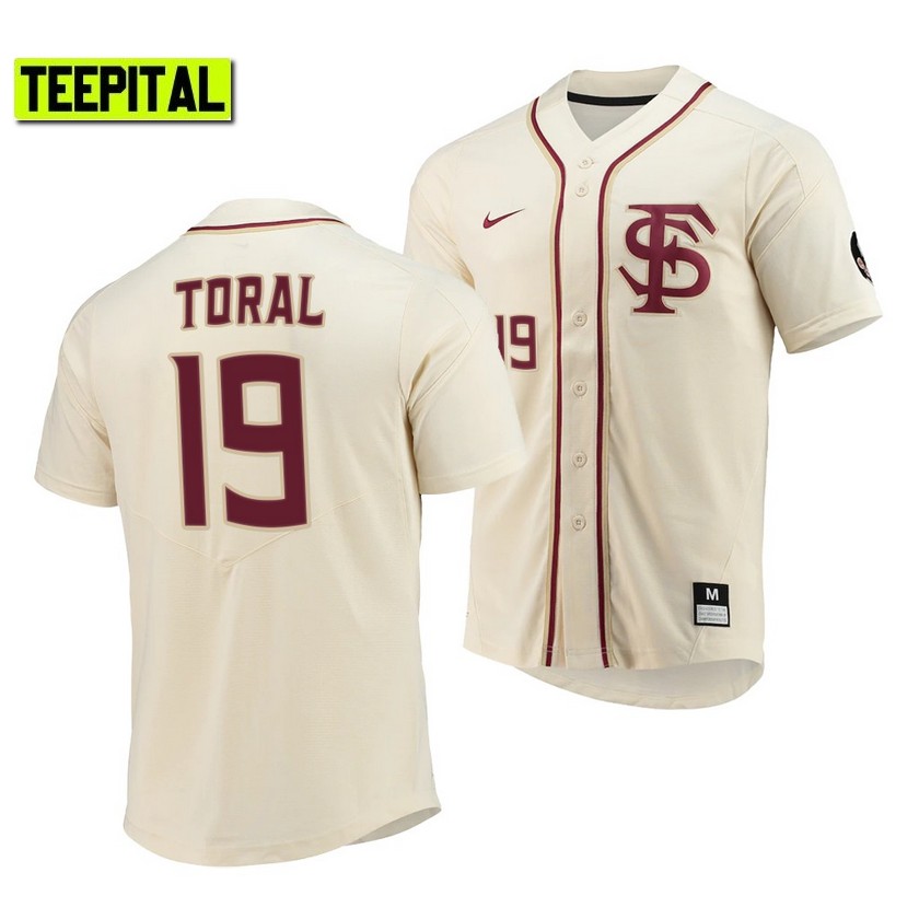 Florida State Seminoles Alex Toral Elite College Baseball Jersey Natural