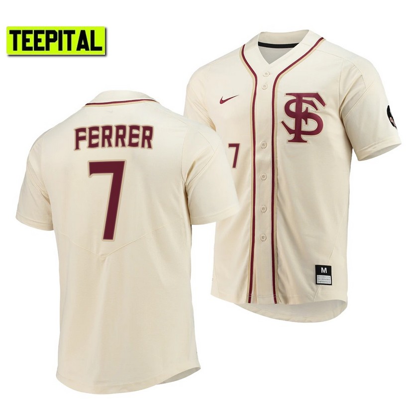 Florida State Seminoles Jaime Ferrer Elite College Baseball Jersey Natural