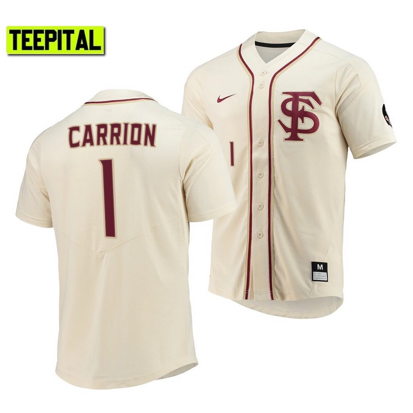 Florida State Seminoles Jordan Carrion Elite College Baseball Jersey