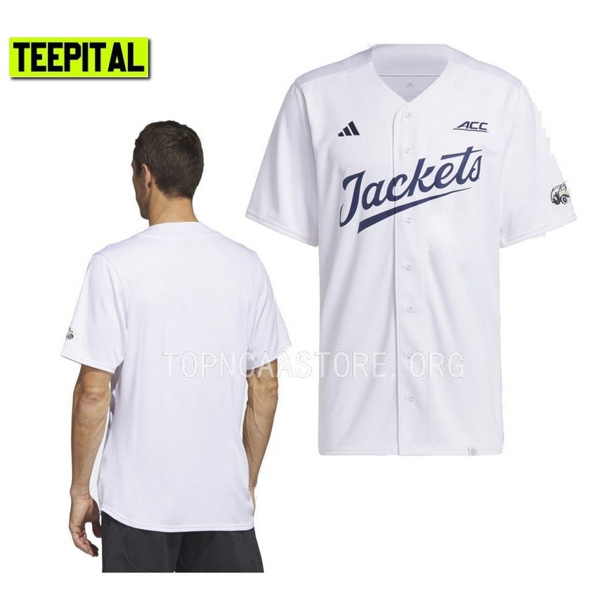 Georgia Tech Yellow Jackets College Baseball White Jersey